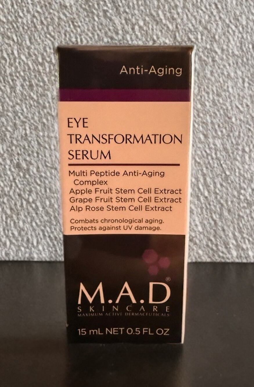 M.A.D SKINCARE Eye Transformation Serum 0.5 fl oz / 15 ml EXP 07/27 NIB/SEALED